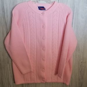 Vintage 70's Pink Cardigan Sweater